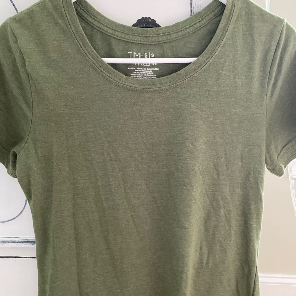 Army green women’s t-shirt